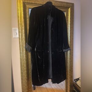 CP Shades Silk Velvet Duster Jacket